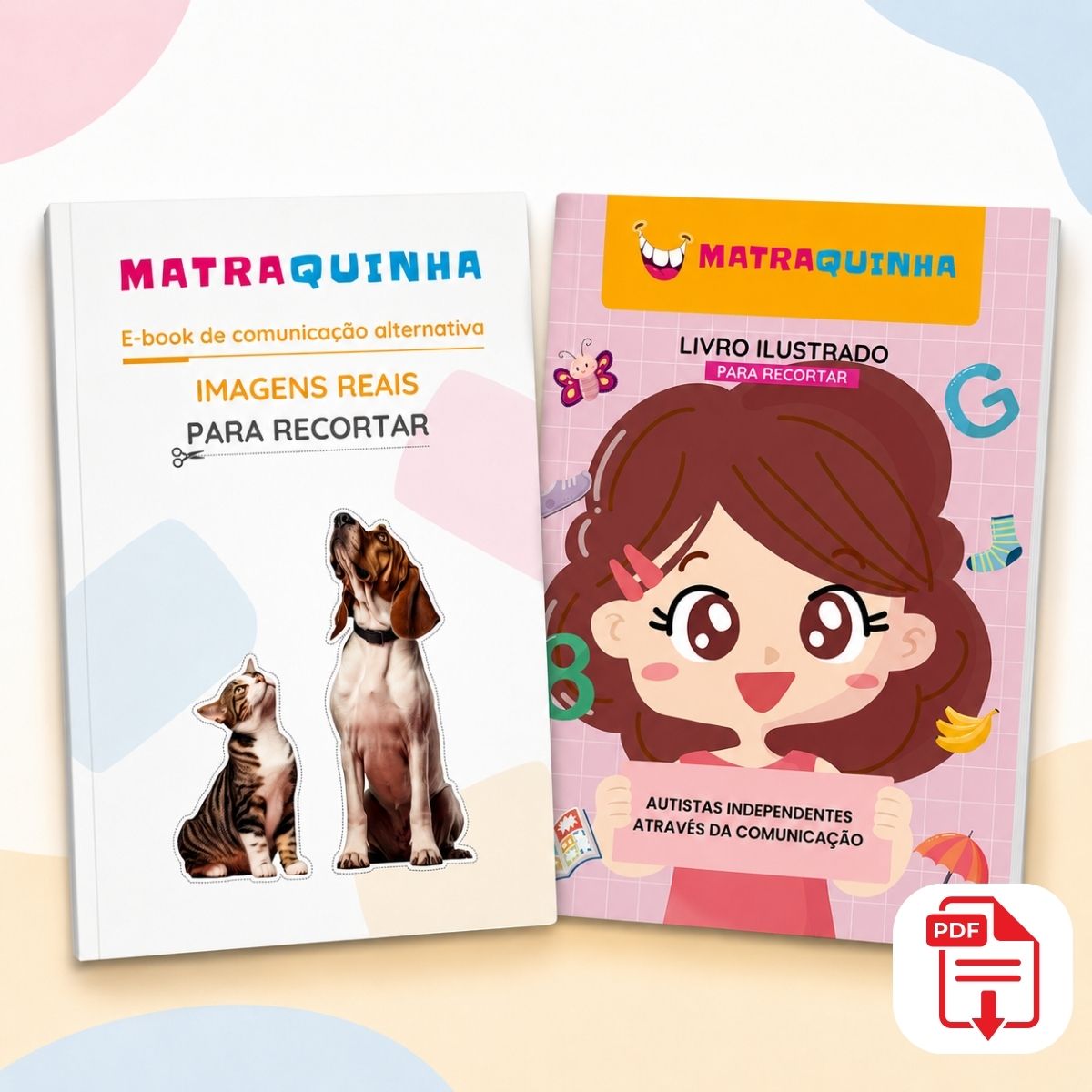 Capa do Kit Completo Matraquinha Menina, com Protocolo e Missão Matraquinha